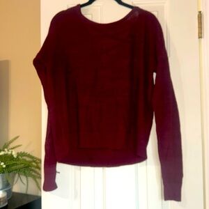 Maroon top with strap back